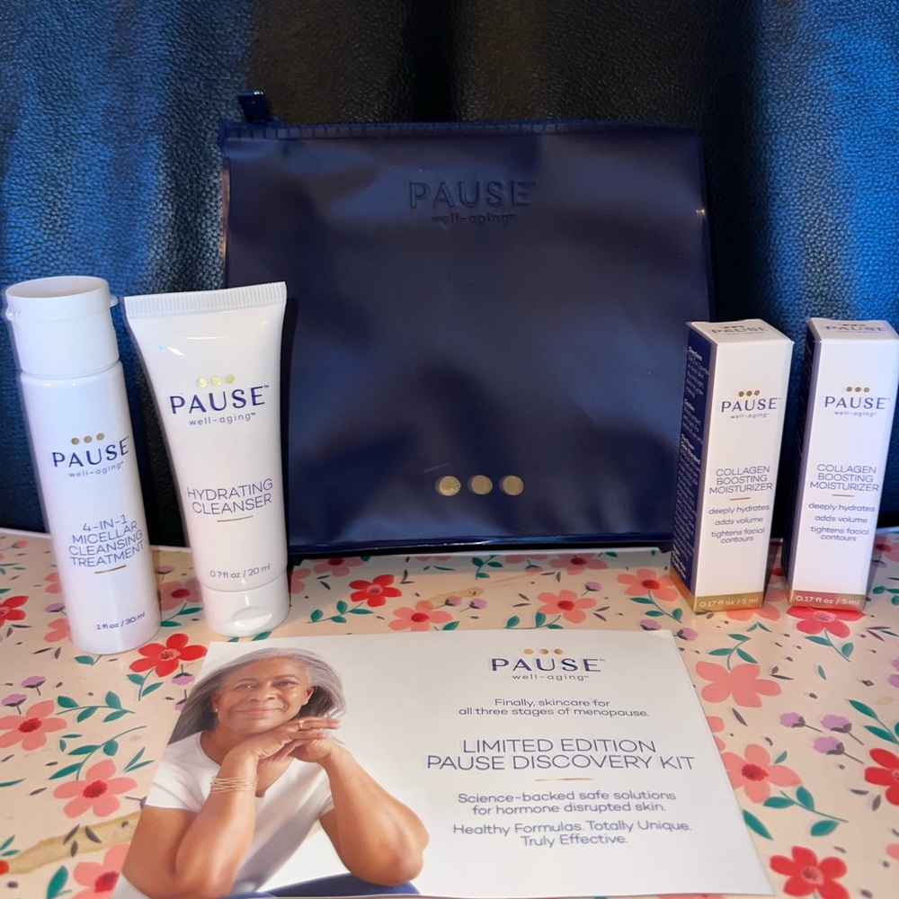 Limited edition Pause discovery skincare kit